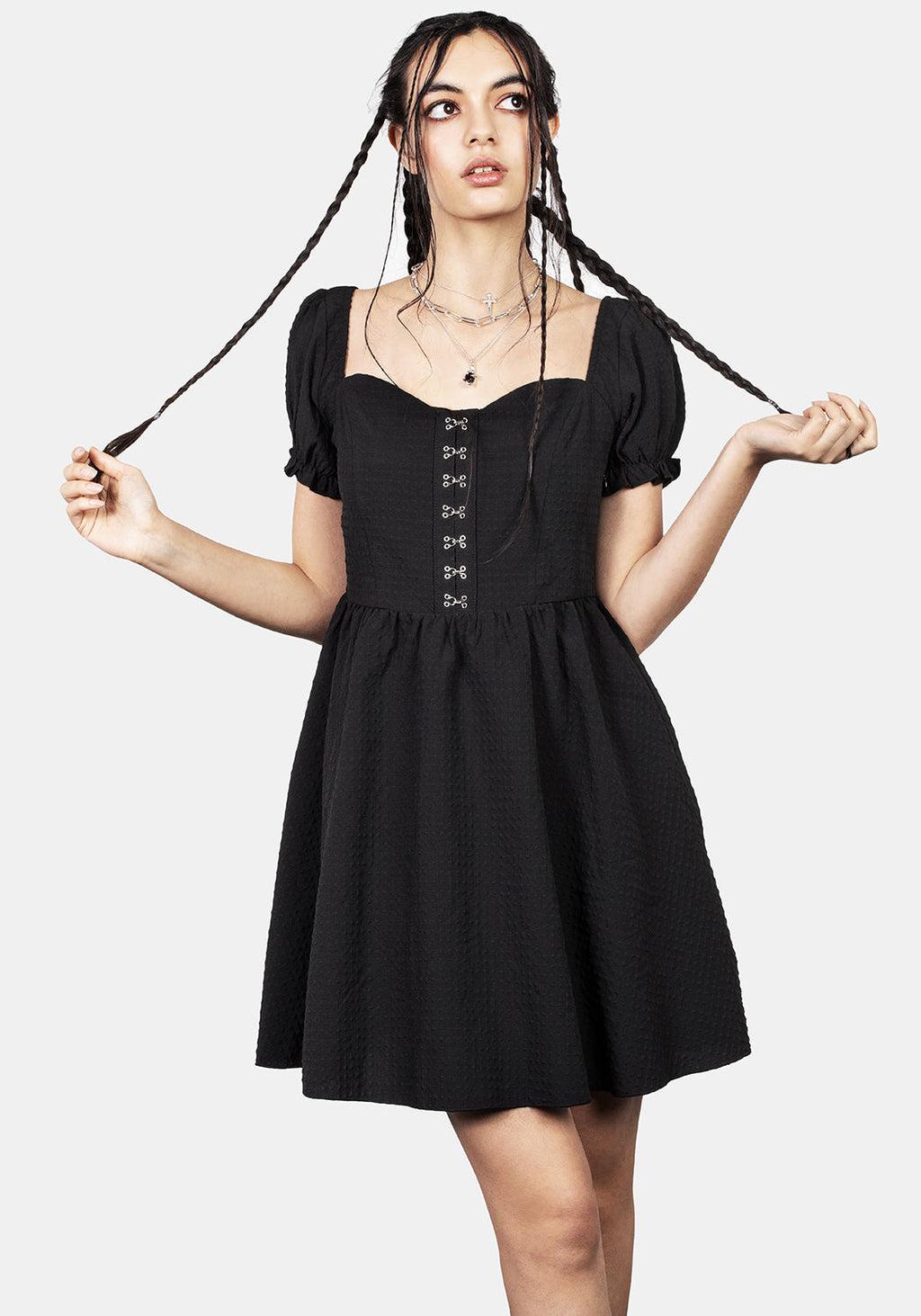 Mortem Ruffle Mini Dress Product Image