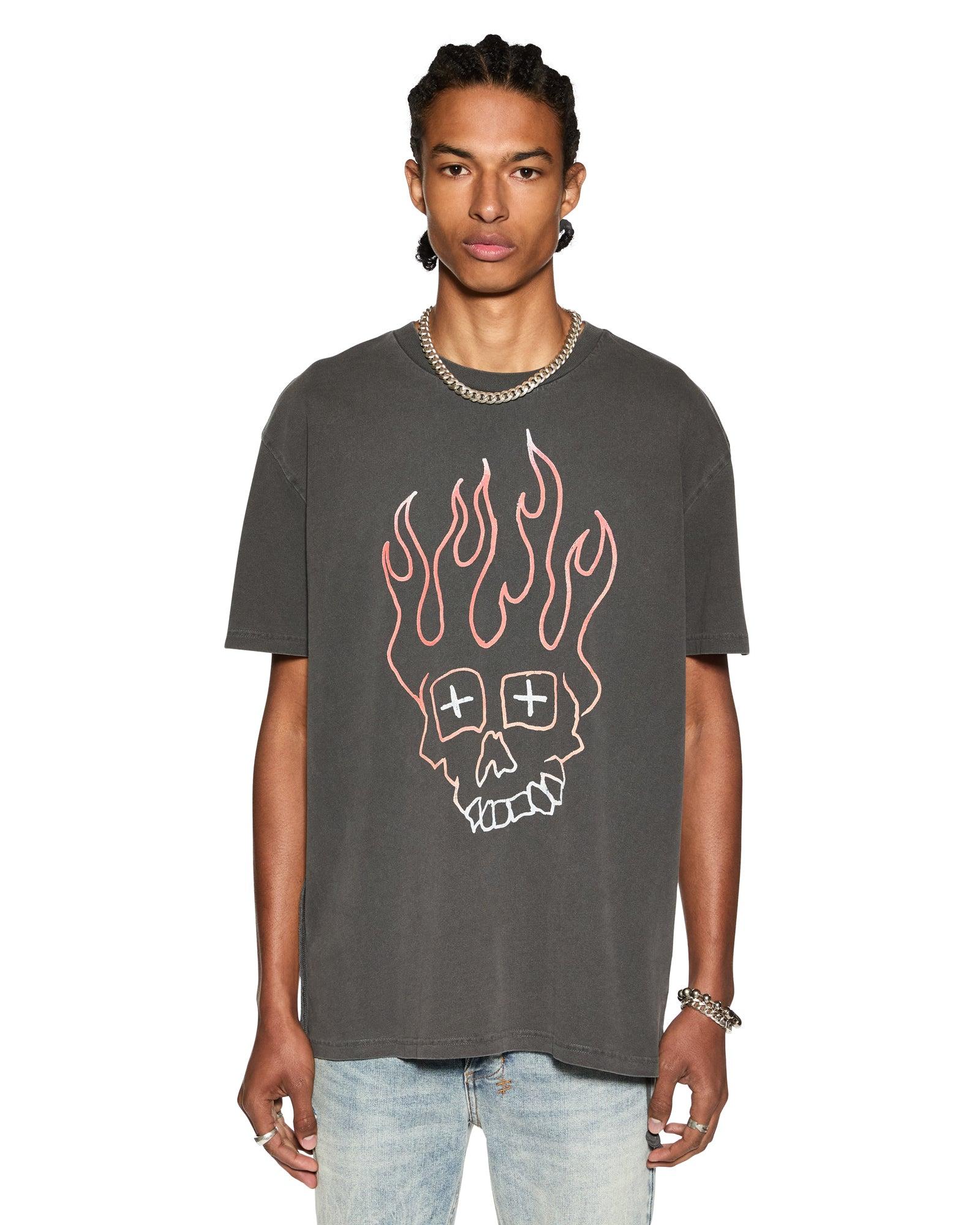 SKULL BIGGIE SS TEE FADED BLACK Male Product Image
