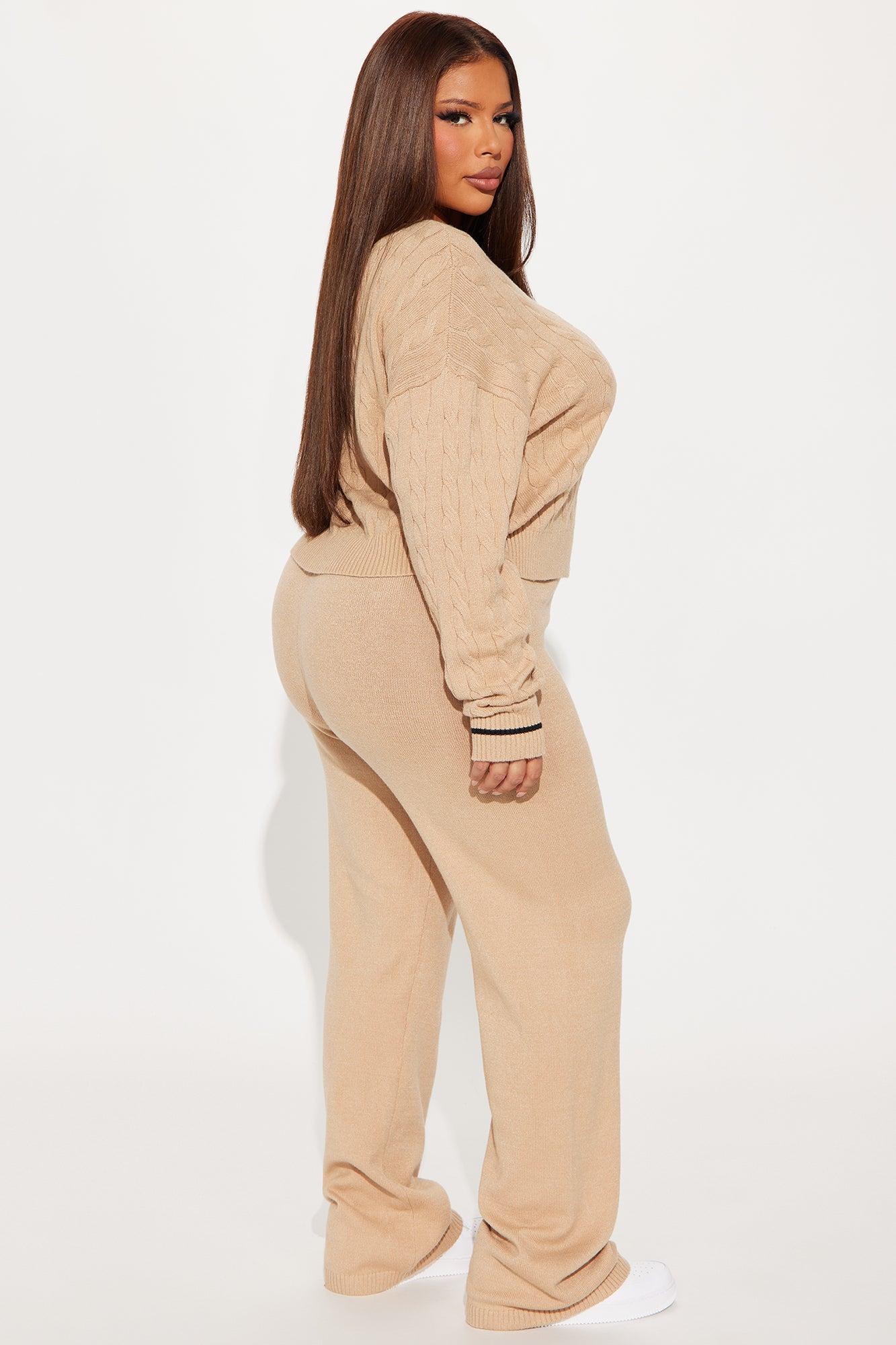In New York Sweater Pant Set - Taupe Female Product Image