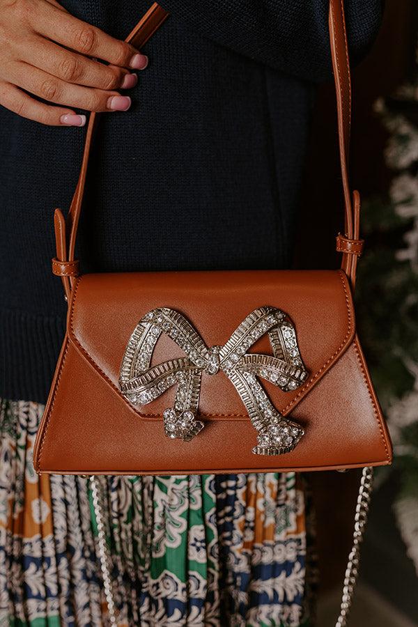 Total Crush Faux Leather Purse in Camel Product Image