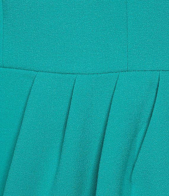 Julia Jordan Knot Halter Neck Sleeveless Faux Wrap Tulip Hem Midi Dress Product Image