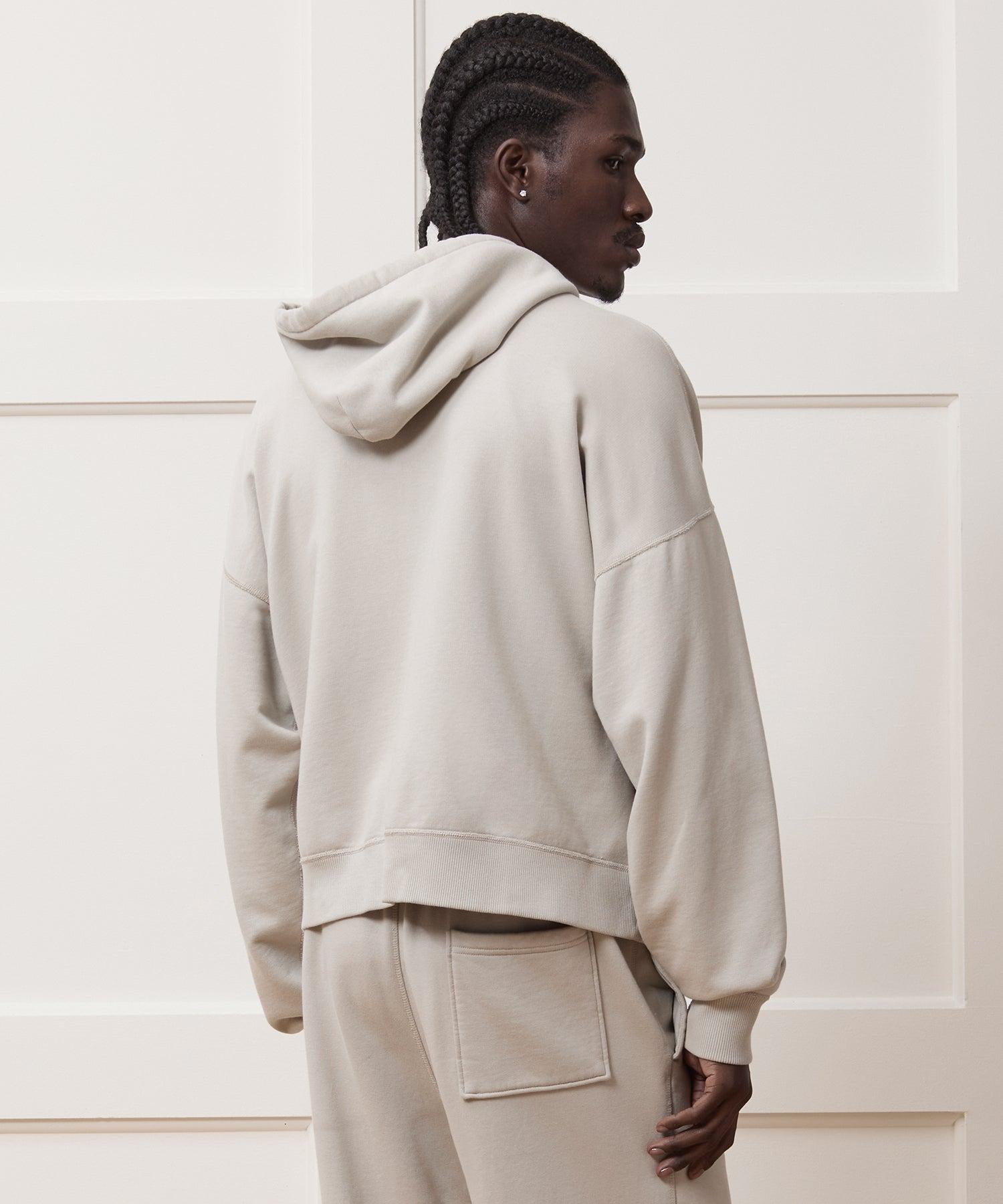 Relaxed Portuguese Terry Full-Zip Hoodie Product Image