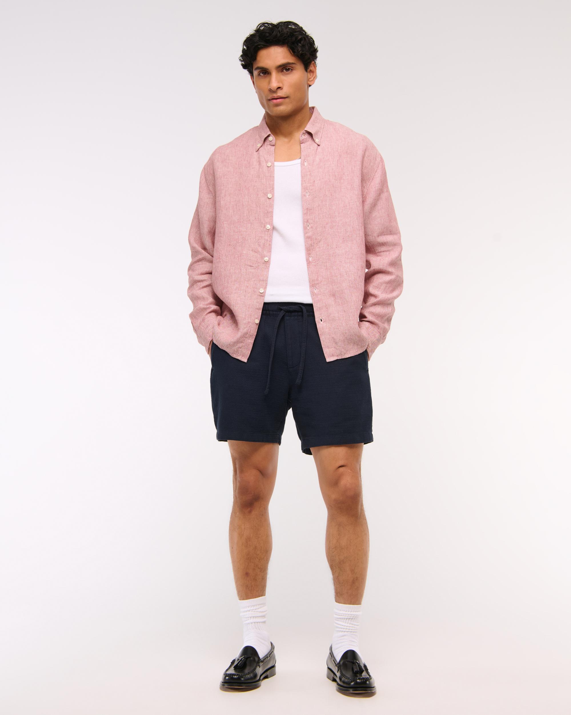 Textured Pull-On Short Product Image