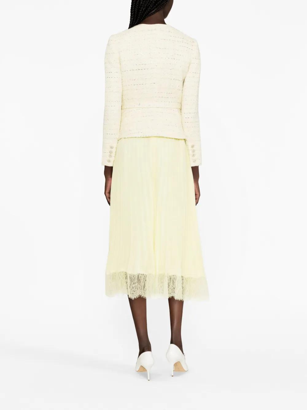 bouclé chiffon midi dress Product Image