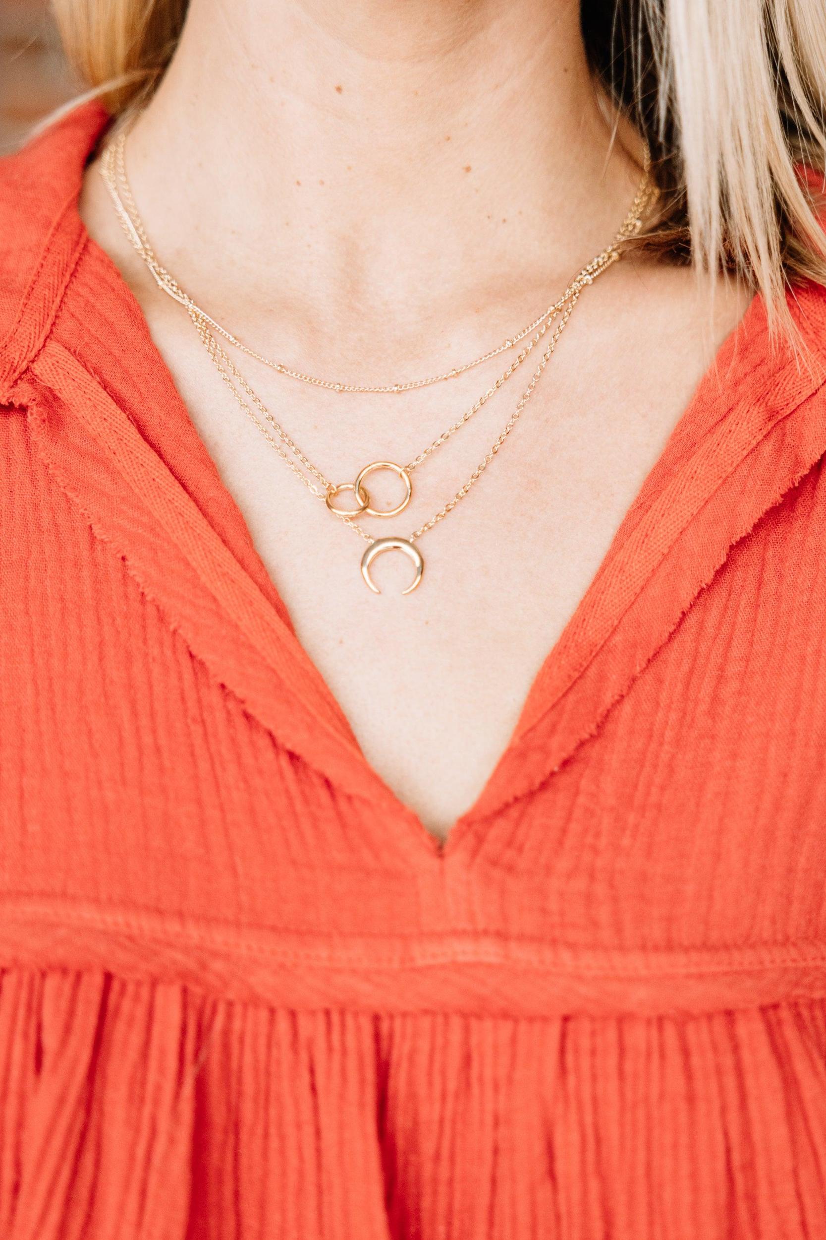 All I Could Want Gold Layered Necklace Female Product Image