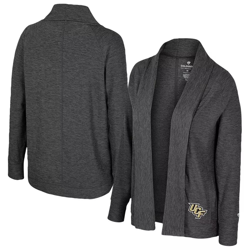 Women's Colosseum Charcoal NC State Wolfpack Dash Cardigan,  Product Image