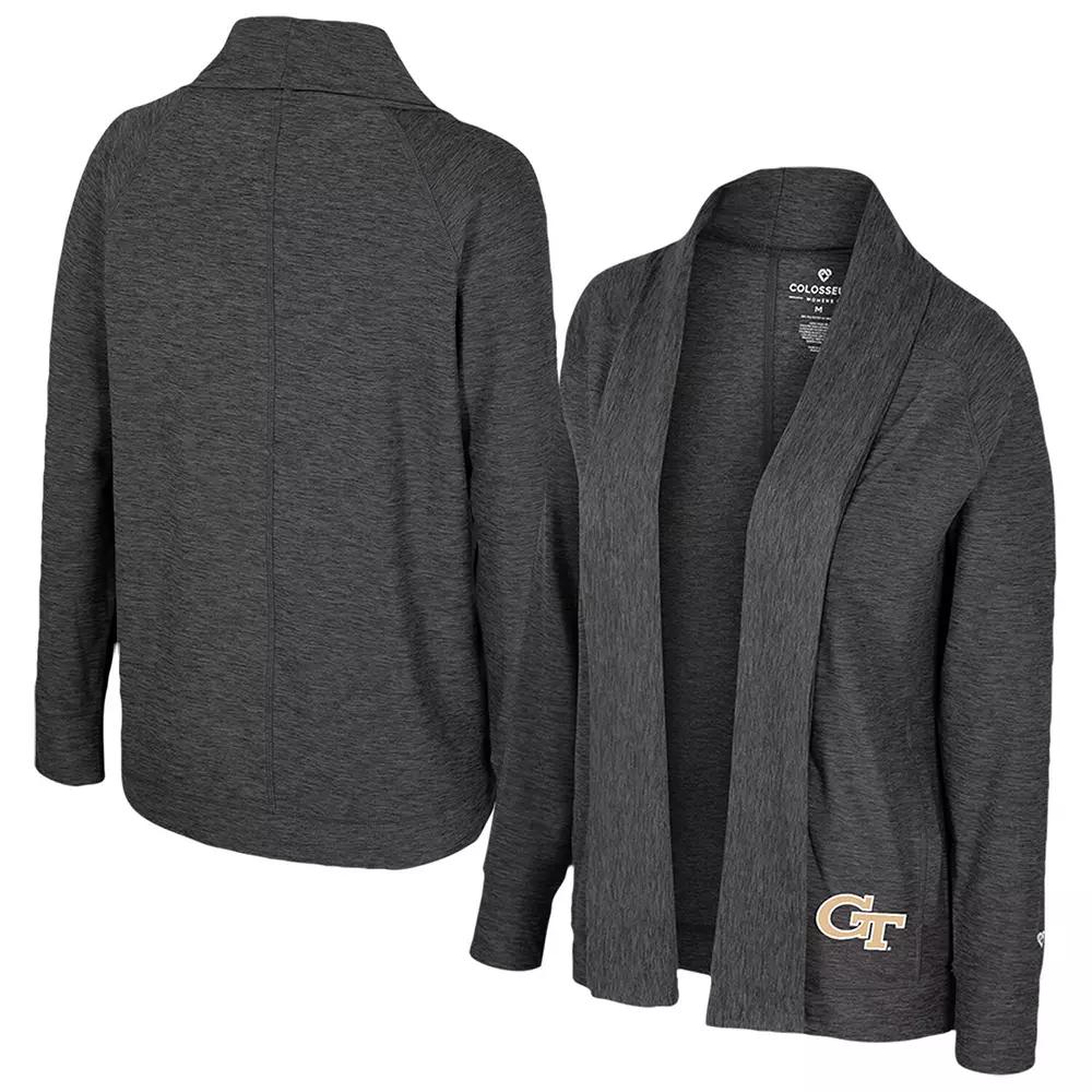 Women's Colosseum Charcoal Clemson Tigers Dash Cardigan,  Product Image