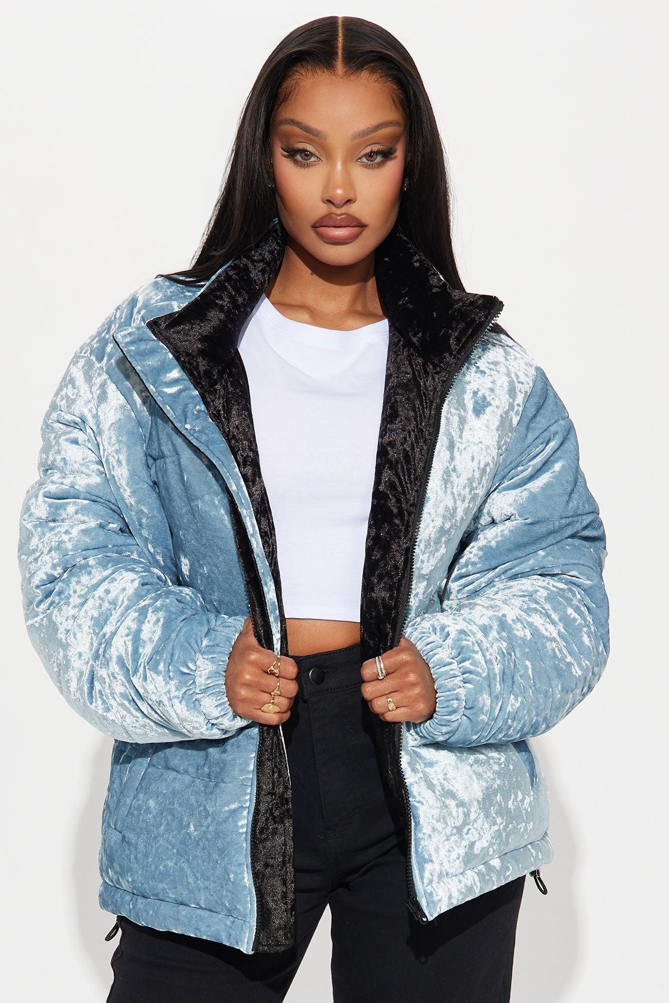 Jasmine Puffer Jacket - Light Blue Female Product Image