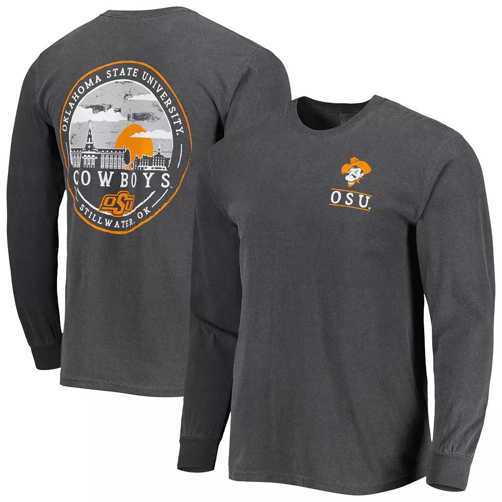 Mens Oklahoma State Cowboys Circle Campus Scene Long Sleeve T-Shirt Product Image