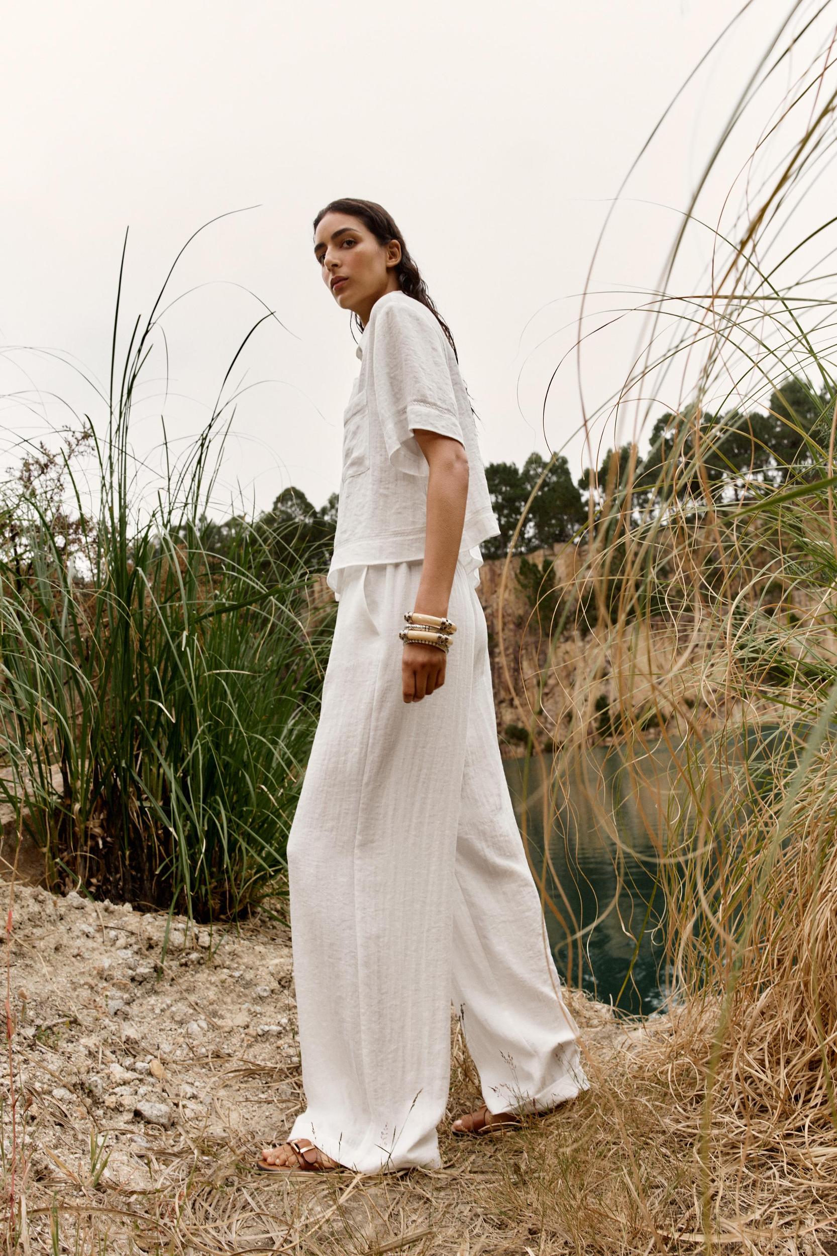 RUSTIC WIDE LEG PANTS Product Image