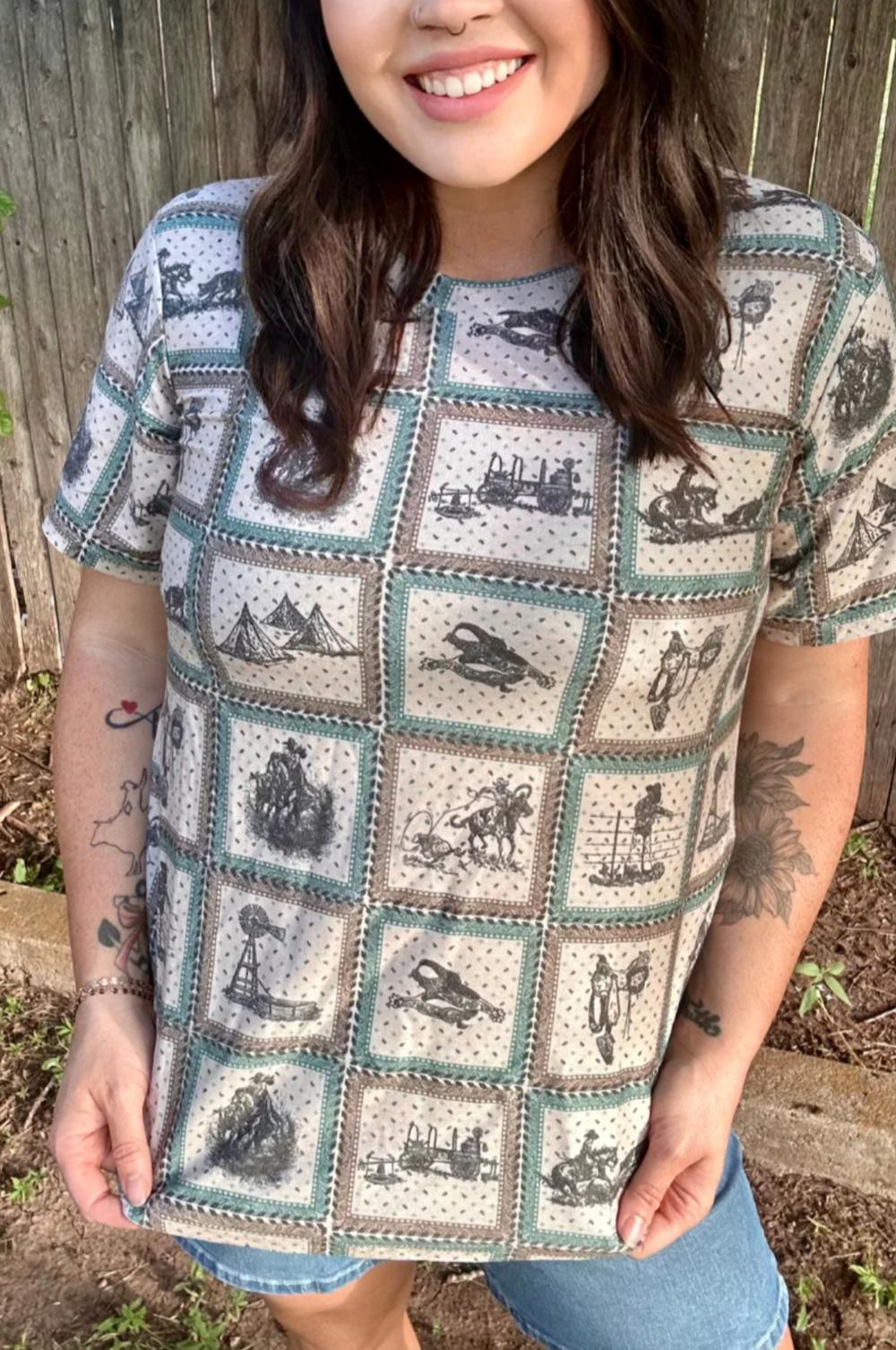 Sterling Kreek Western World Crew Neck Tee Product Image