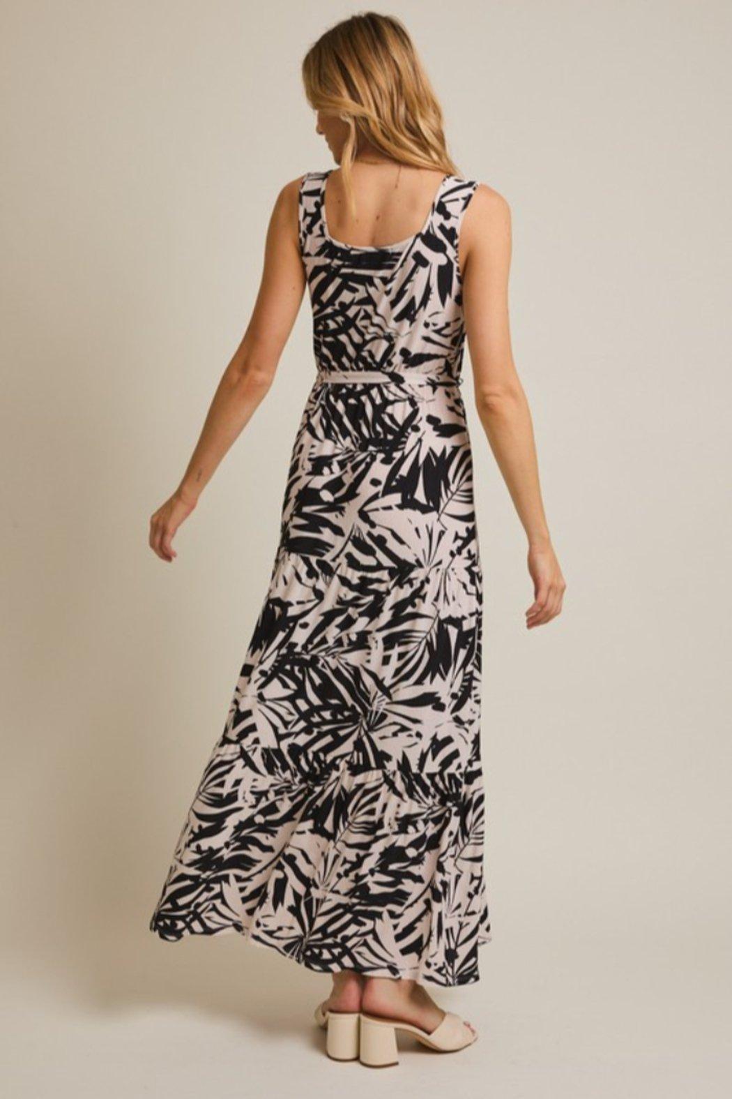 Tropical Print Maxi Dress Product Image