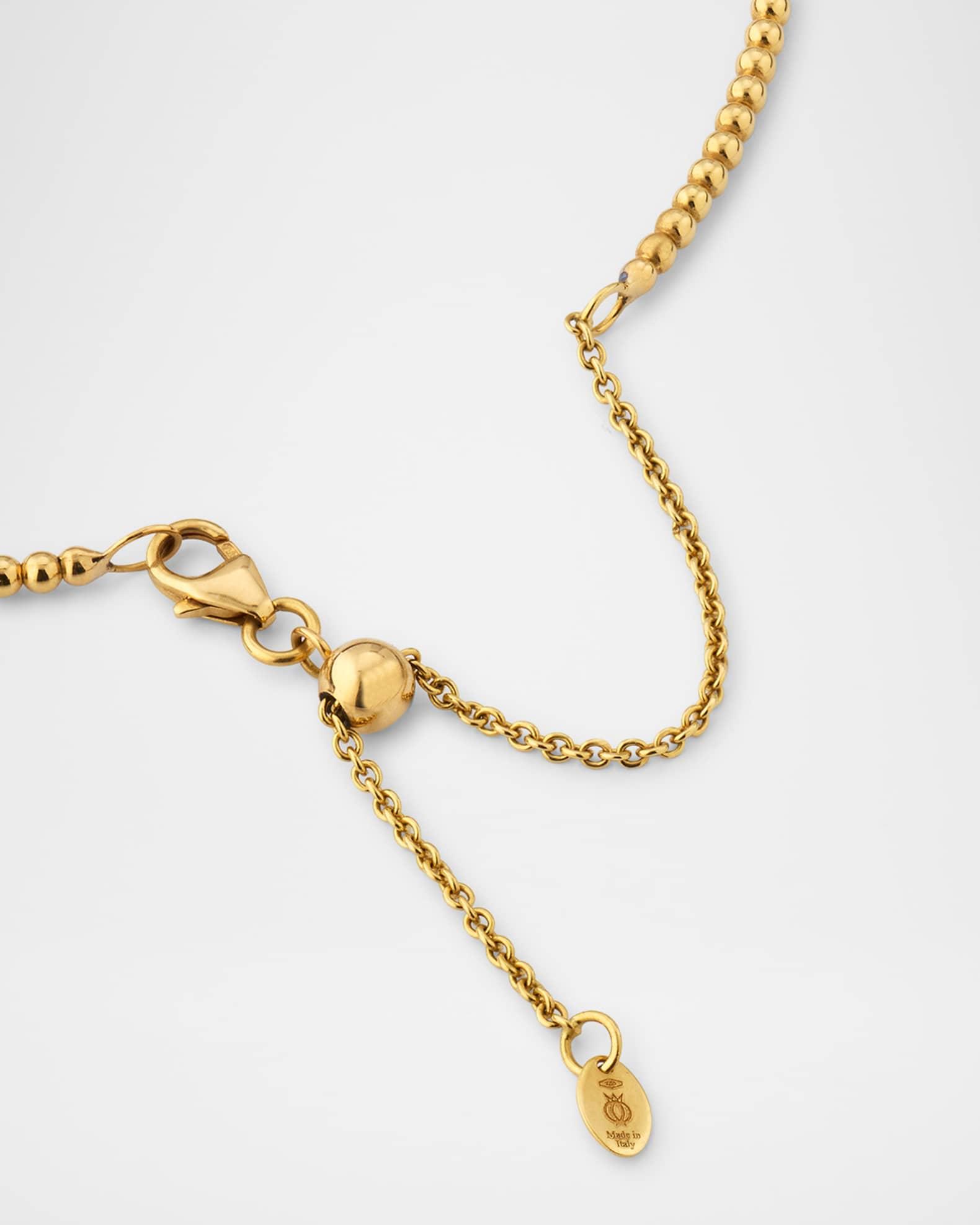 18K Yellow Gold Taormina Necklace with Diamonds Product Image