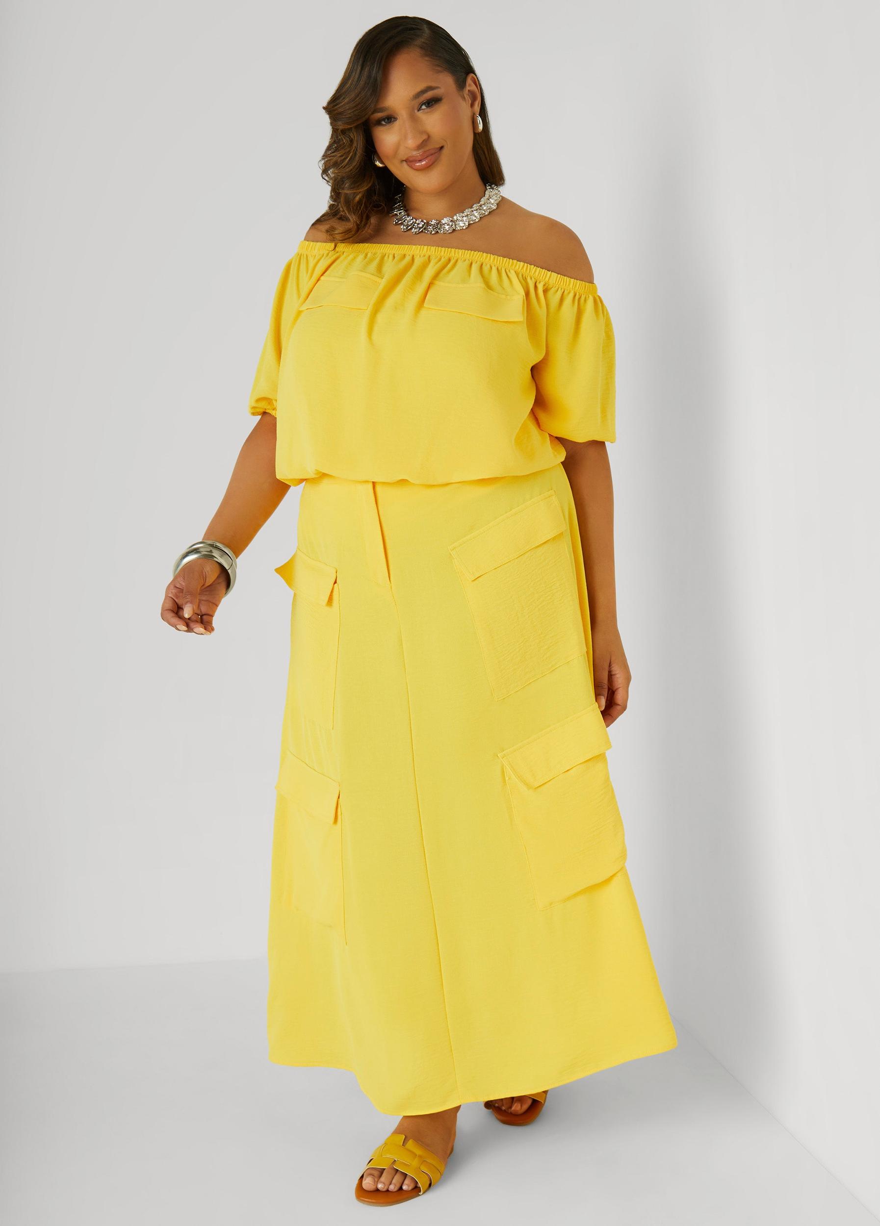 Plus Size Textured Off The Shoulder Blouse Ashley Stewart Product Image