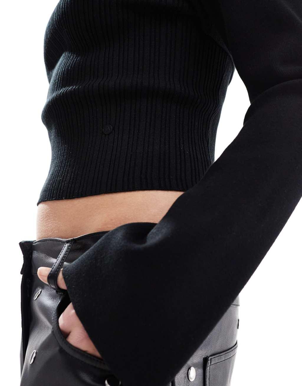 Scalpers Night Sweater In Black   Product Image