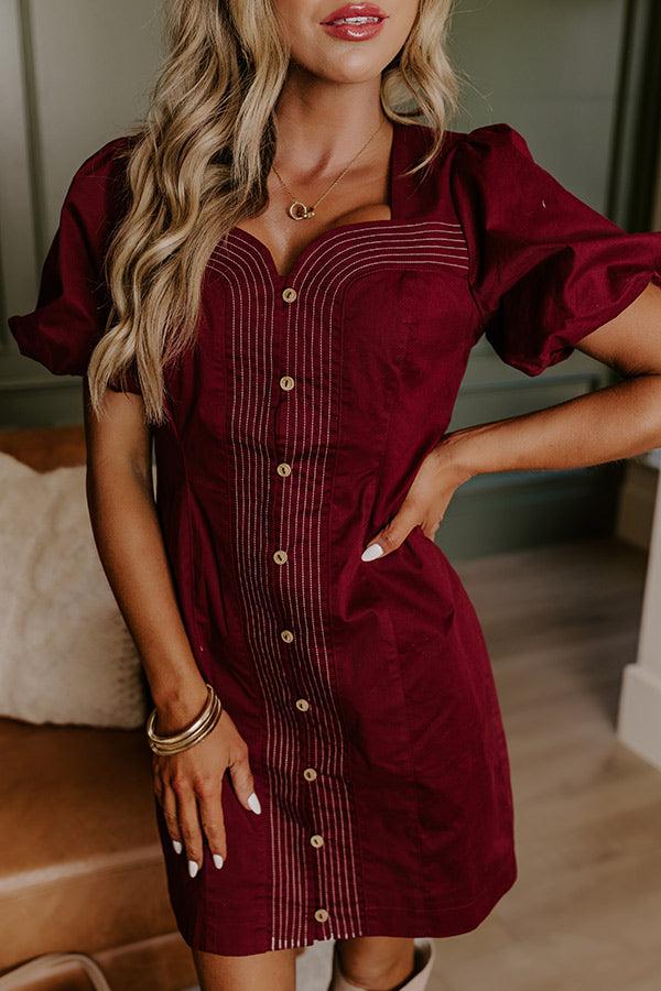 City Skyline Button Down Mini Dress Product Image