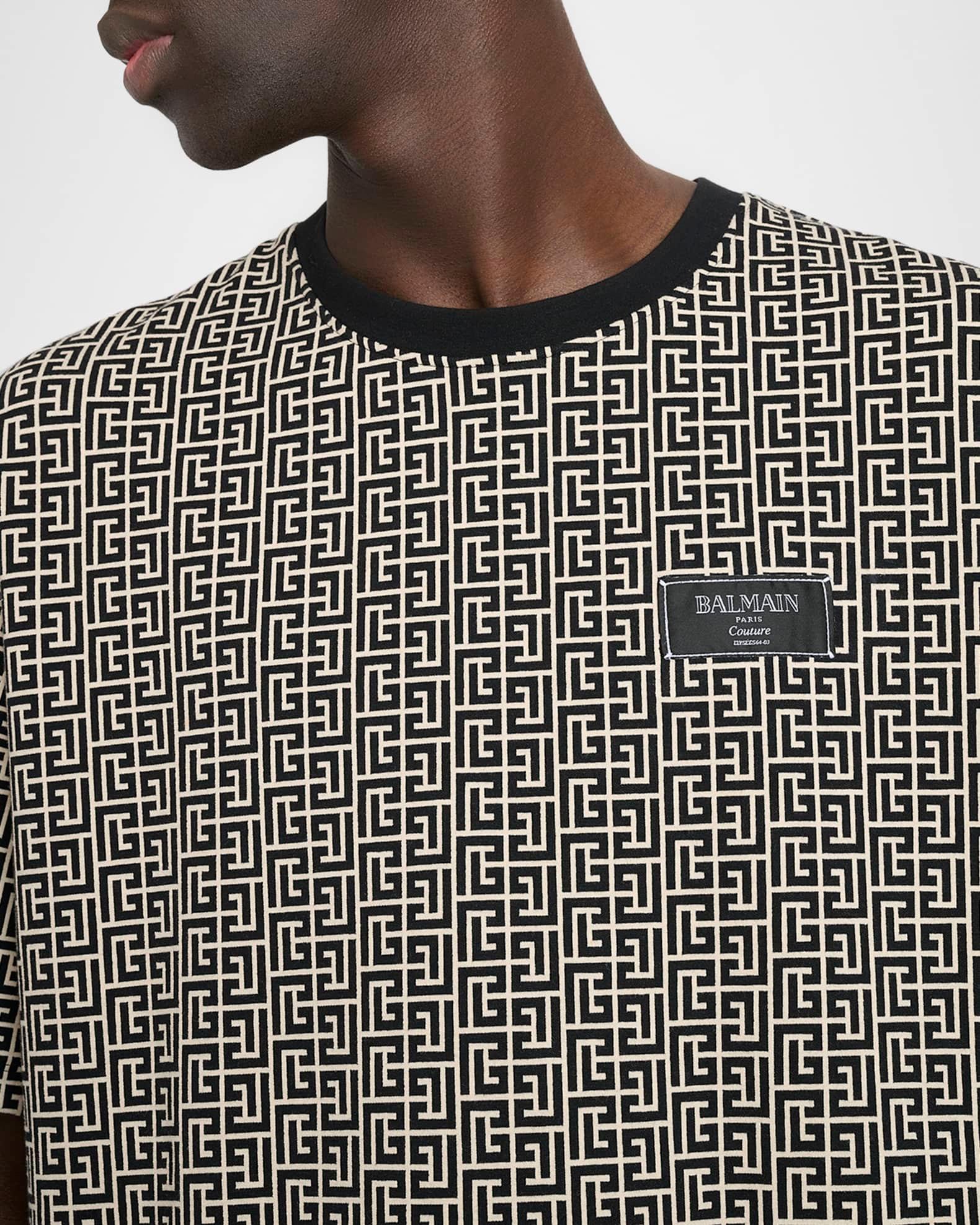 Men's Couture Label Monogram Crewneck T-Shirt Product Image