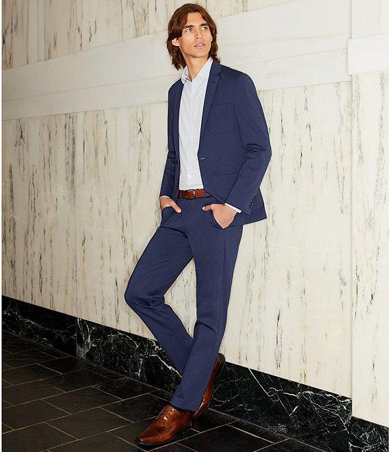 Murano Performance Stretch Slim Fit Medium Diamond Print Long Sleeve Woven Shirt Product Image