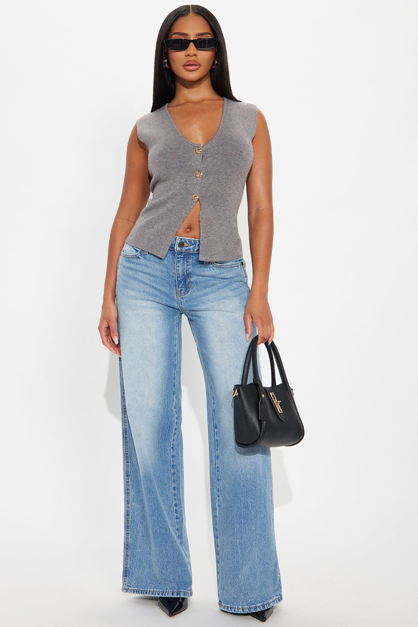 Look Closer Hardware Vest - Charcoal Female Product Image