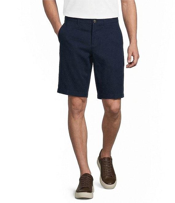 Roundtree & Yorke The Cloud Short Collection 11#double; Flat Front Washed Chino Shorts Product Image