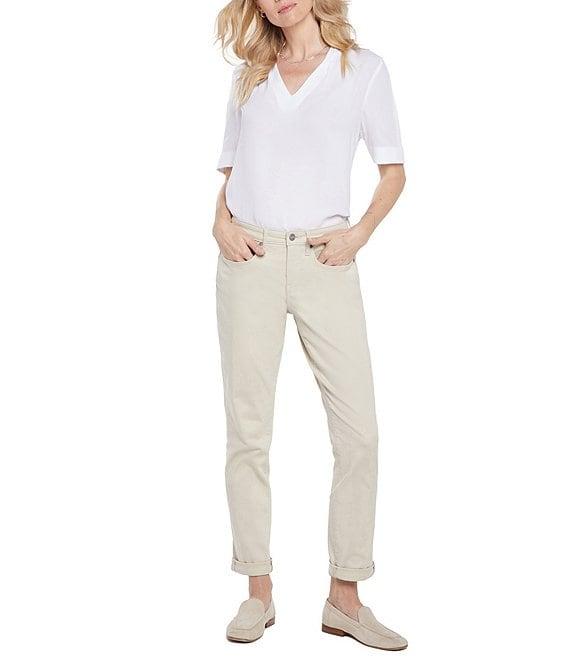 NYDJ Margot High Rise Slim Straight Girlfriend Jeans Product Image