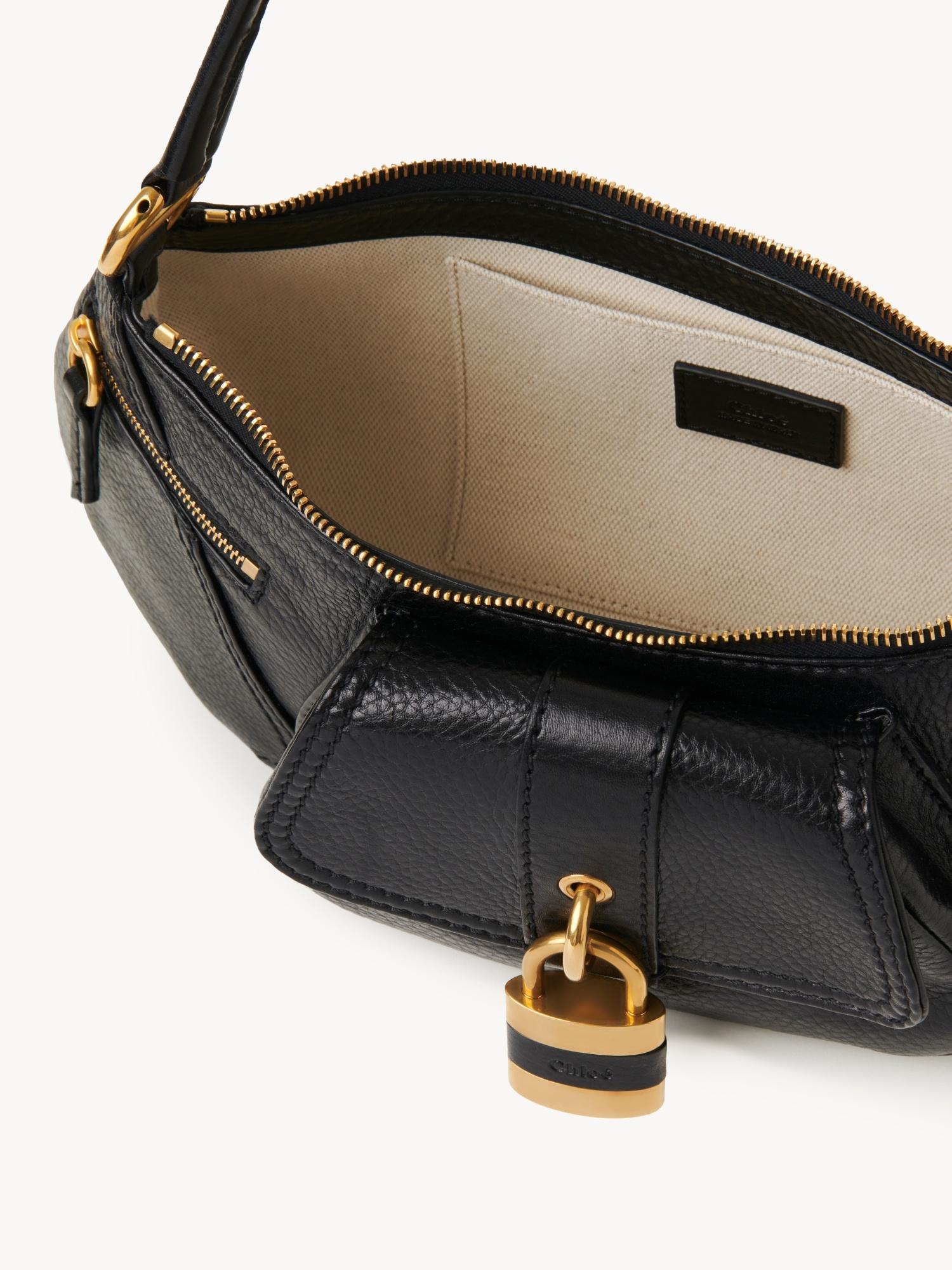 CHLOÉ The 99 Embellished Textured-leather Shoulder Bag In Black Product Image