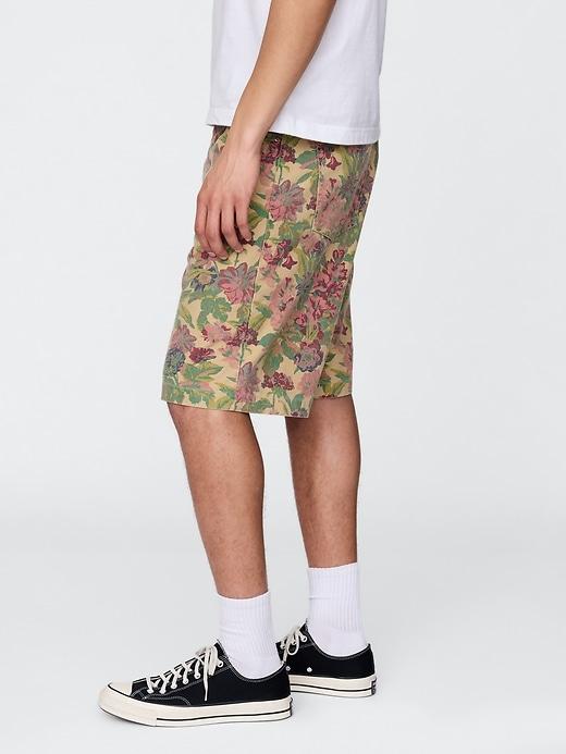 Floral Canvas Shorts Product Image