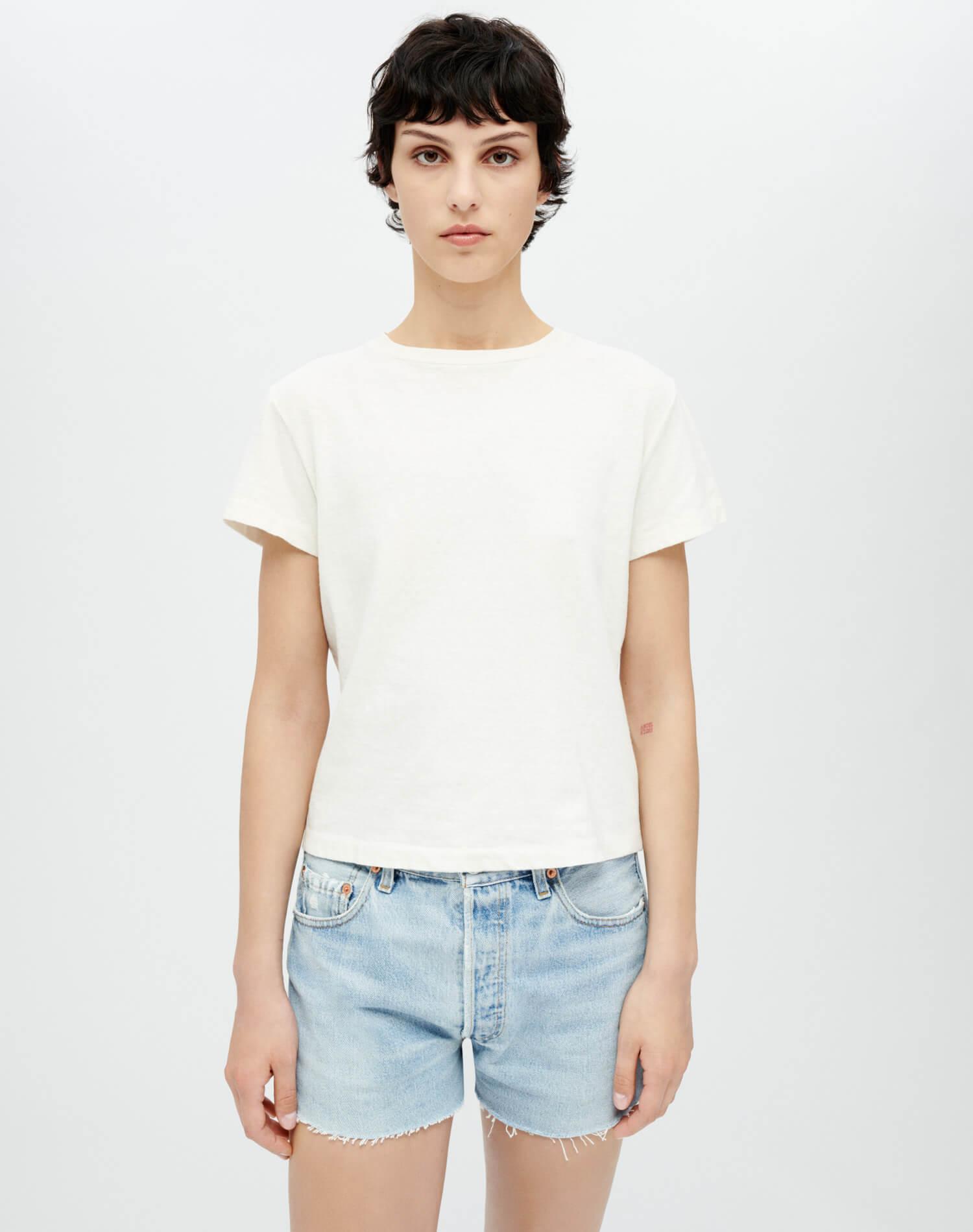 Hanes Classic Tee - Vintage White Female Product Image