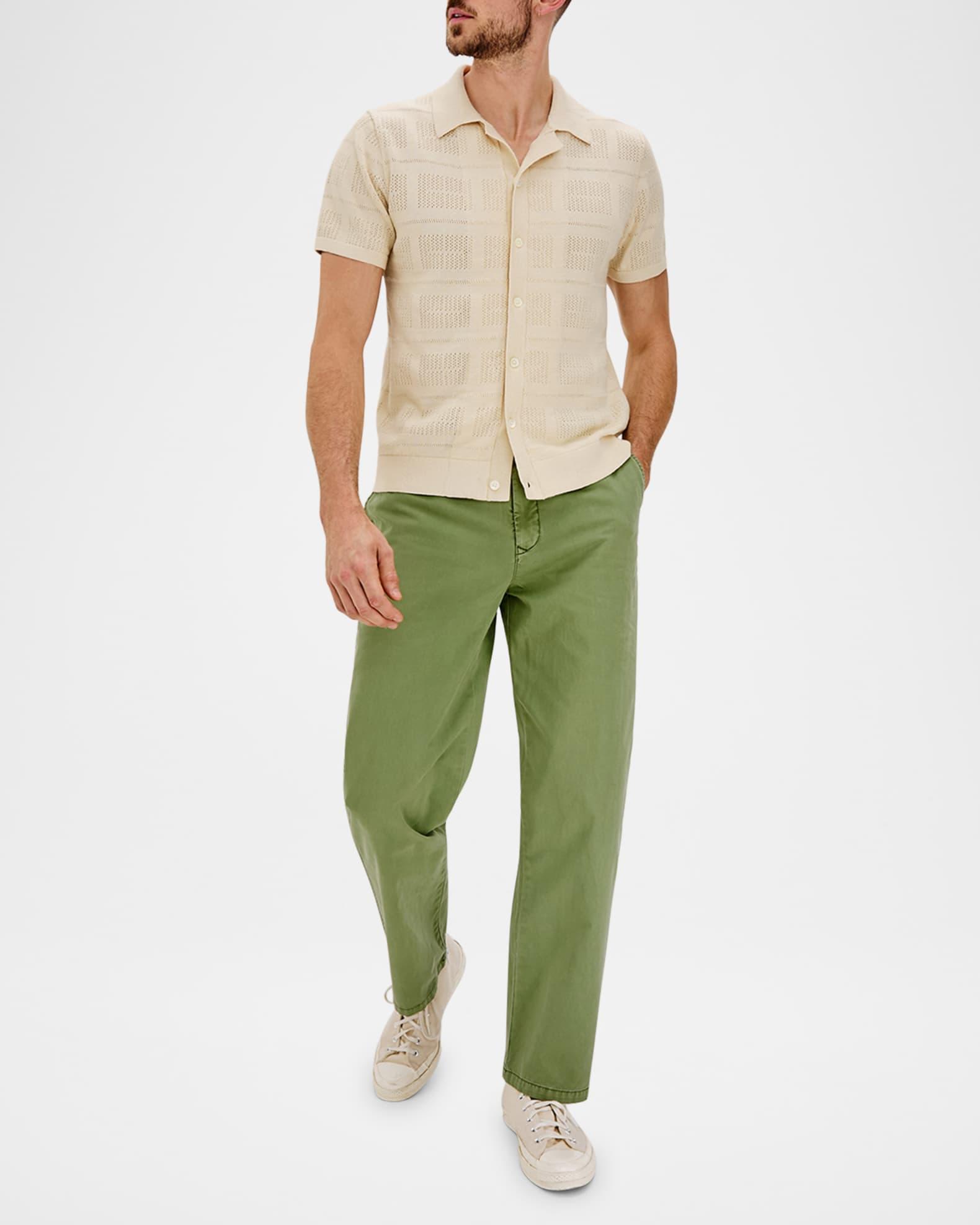 Men's Yates Geometric Knit Short-Sleeve Shirt Product Image