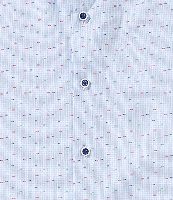 Visconti Big & Tall Multi Dot Print Stretch Long Sleeve Woven Shirt Product Image