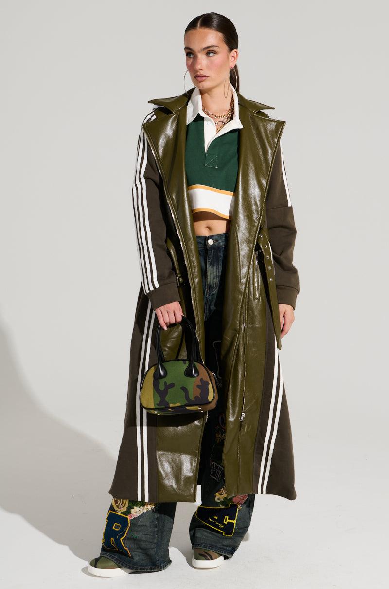 HADLEY MIXED MEDIA TRENCH Product Image