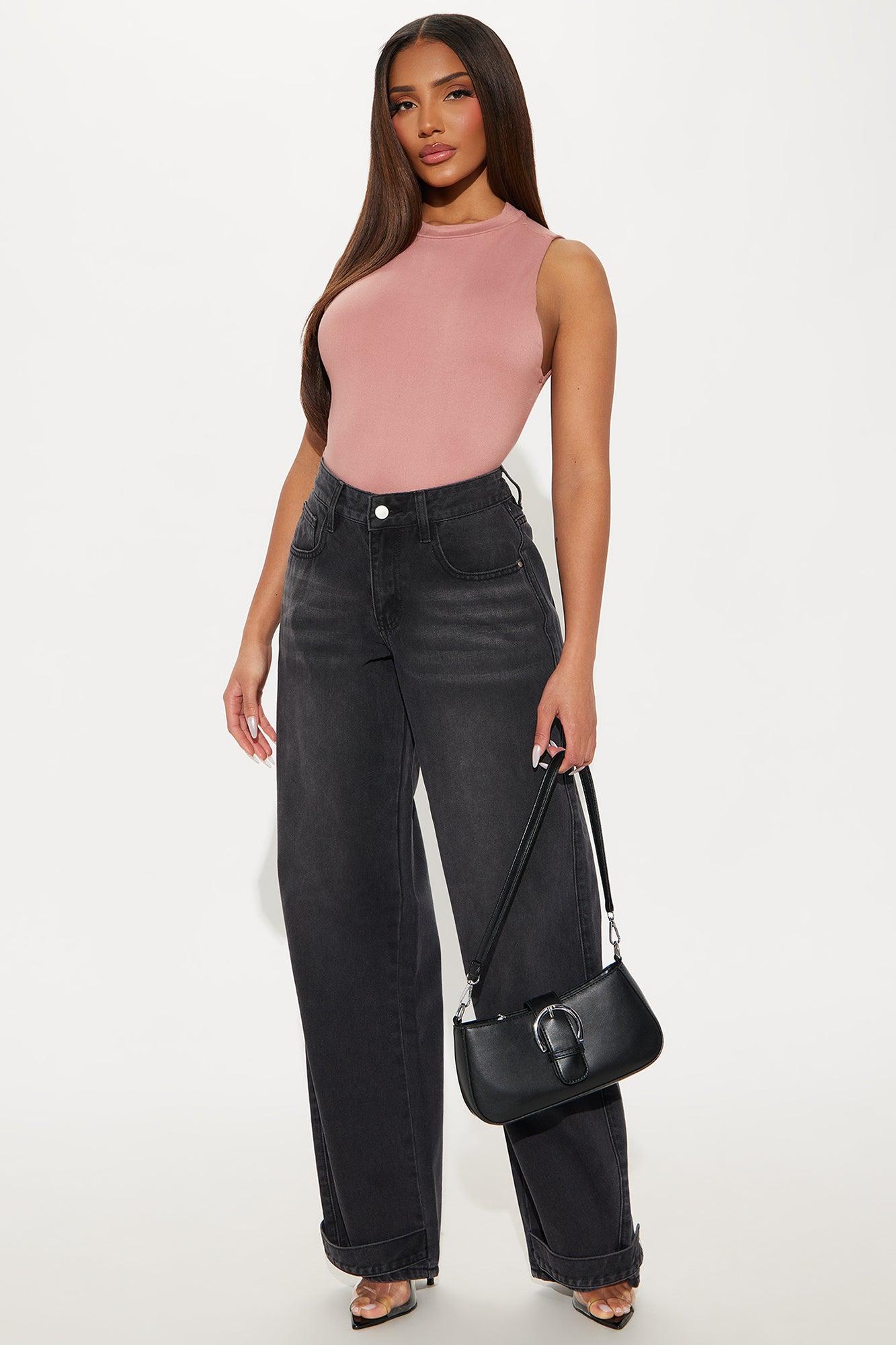 Amaya Crew Neck Bodysuit - Tan Product Image