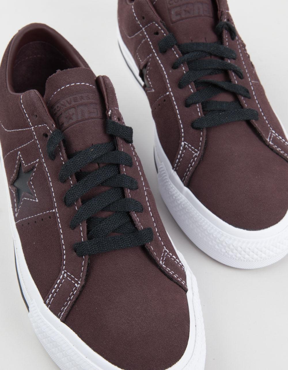 CONVERSE Cons One Star Pro Suede Shoes - BROWN COMBO Product Image