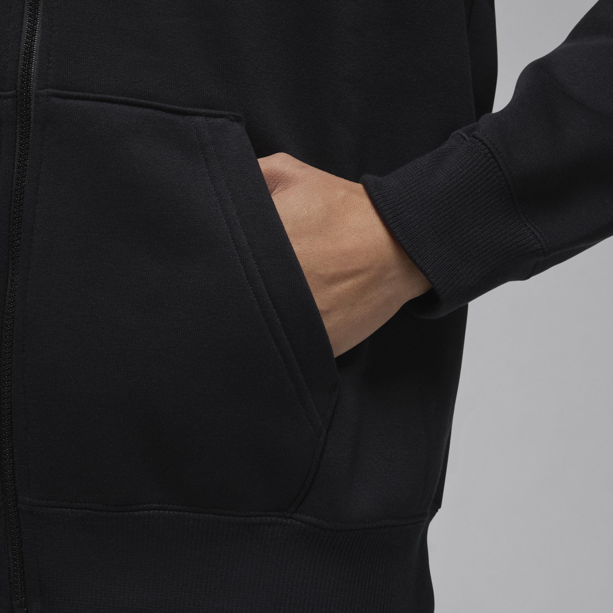 Womens Jordan Brooklyn Fleece Full-Zip Hoodie | FV7167-010 Product Image