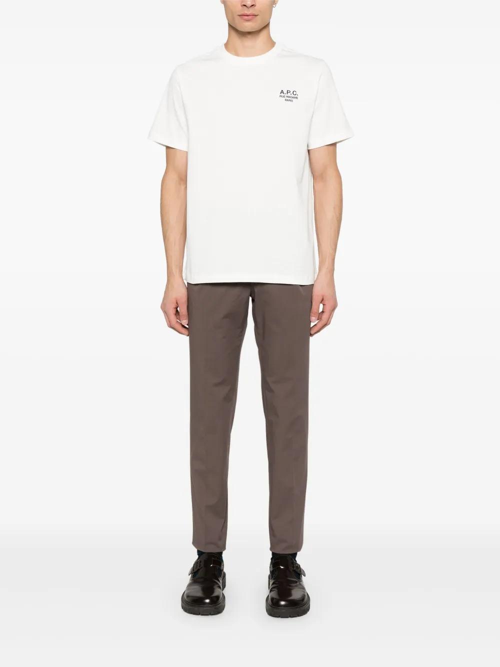 logo-embroidered cotton T-shirt Product Image