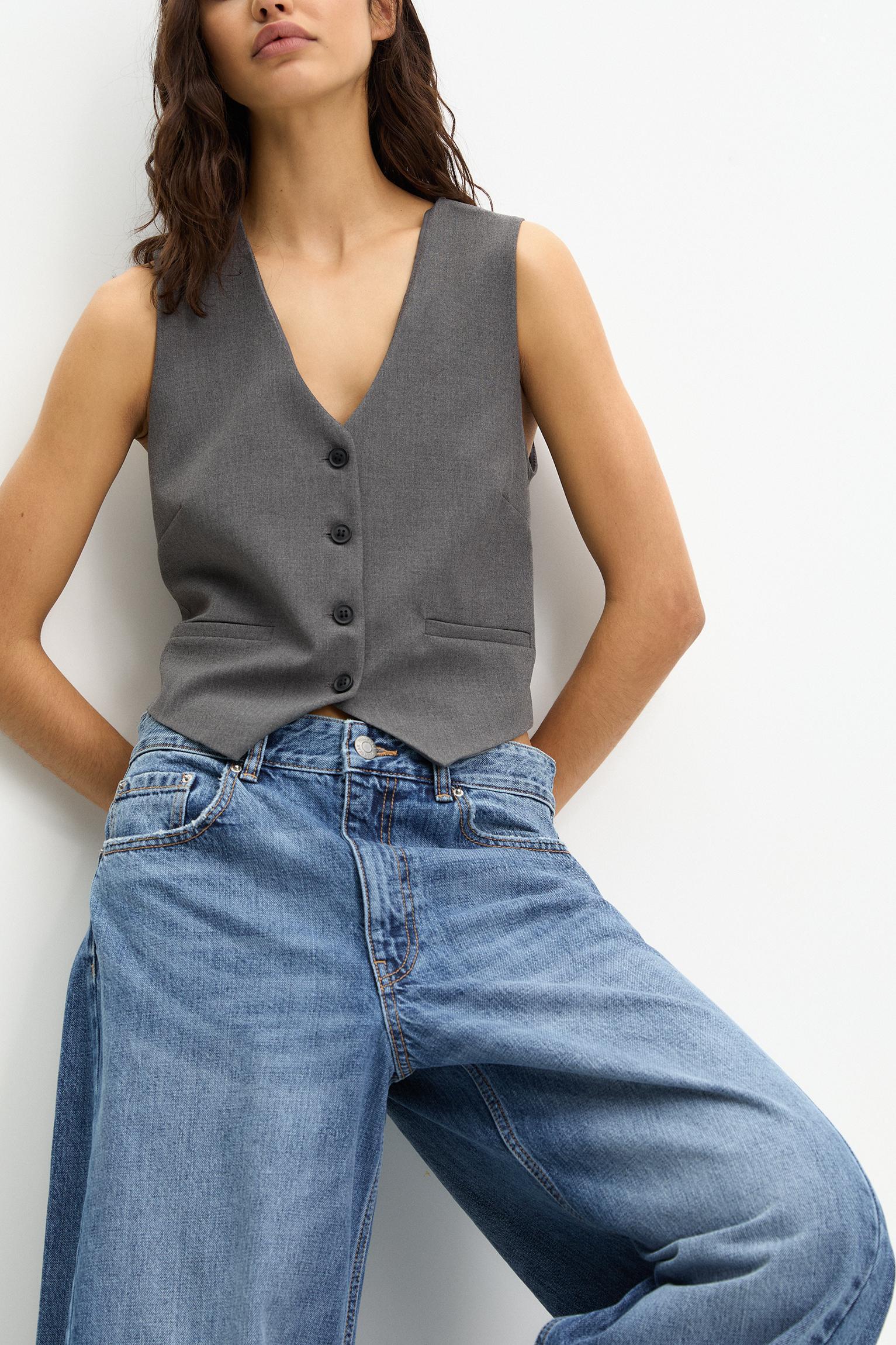 Button-up suit vest Product Image