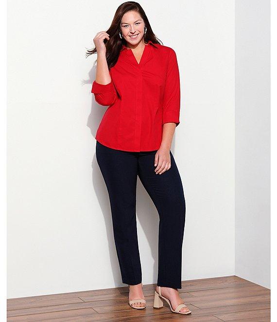 Investments Plus Size the 5TH AVE fit Straight Leg Pants Product Image