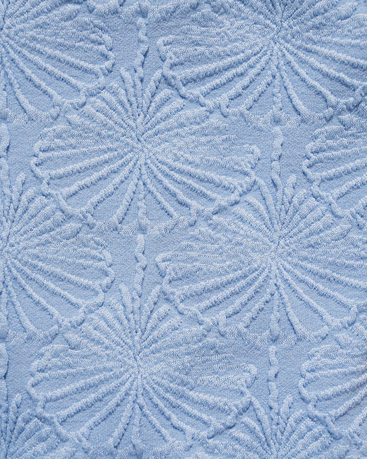 Blue Jacquard Cut Out Bikini Sets Product Image