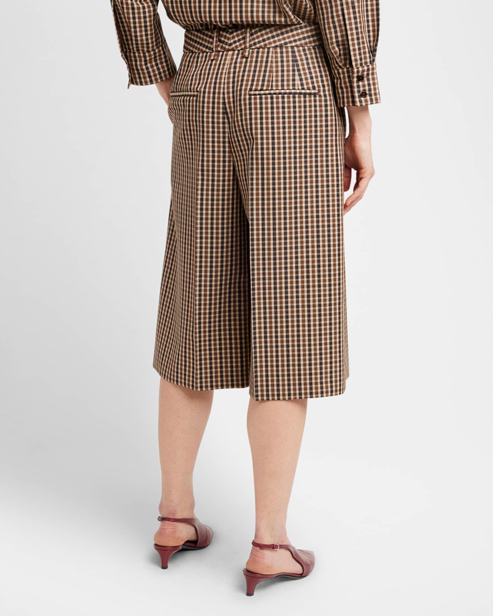 Check Straight-Leg Bermuda Shorts Product Image