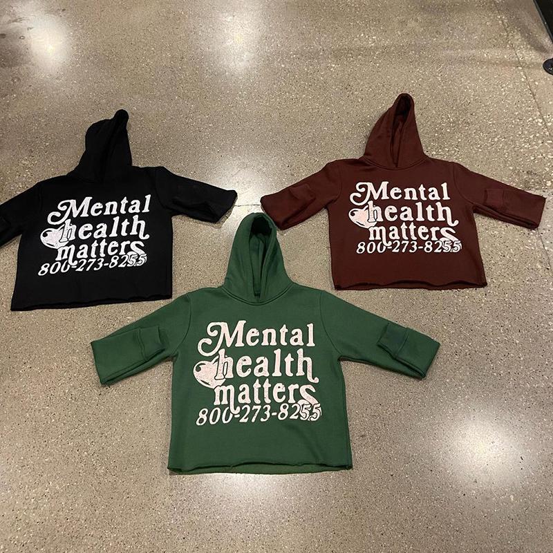 Mental Health Matters Graphic Print Pullover Hoodie Product Image
