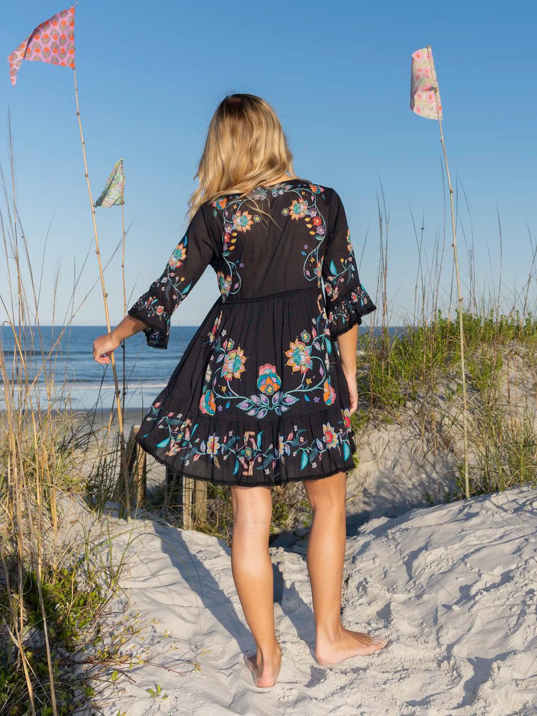 Capri Cotton Mini Dress Product Image