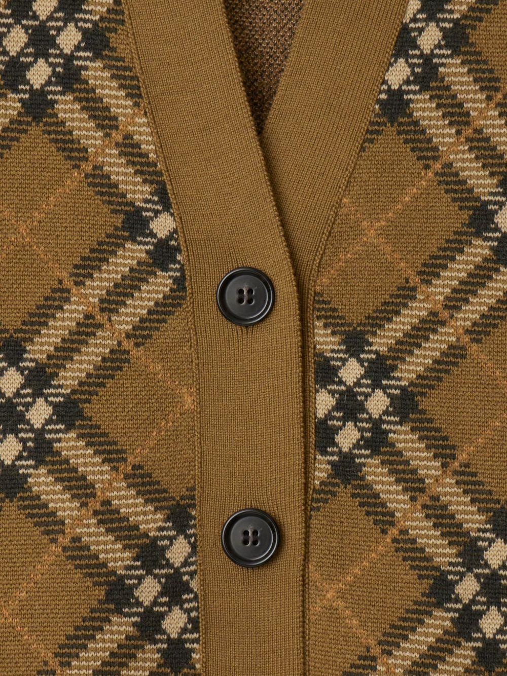 check wool-mohair cardigan Product Image