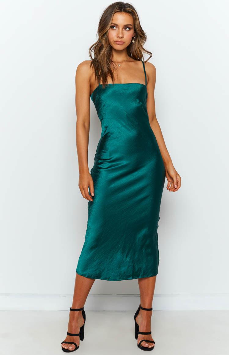 Amaryllis Dress Emerald Product Image
