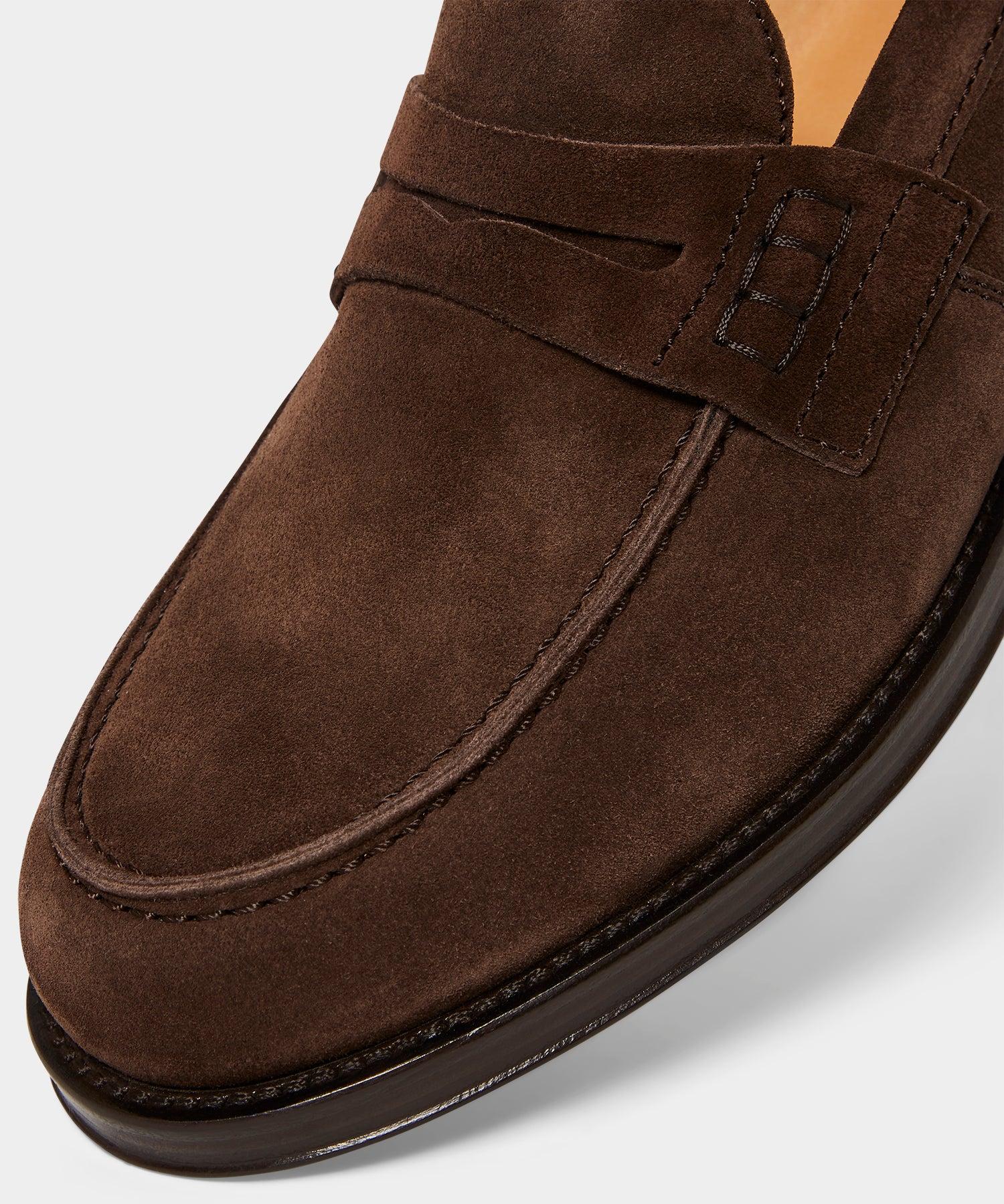 Italian Suede Penny Loafer Product Image