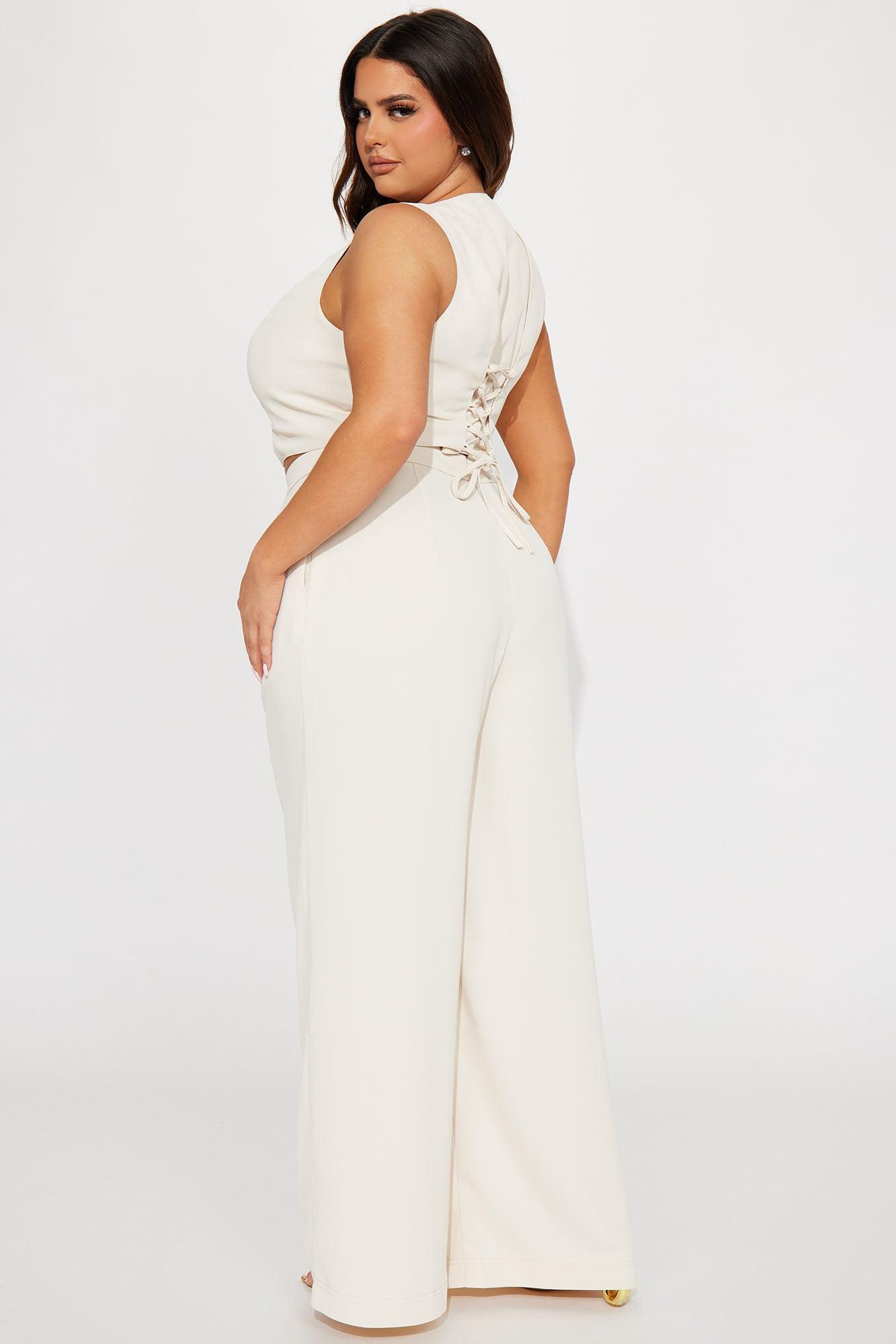 Milia Vest Pant Set - Cream Product Image