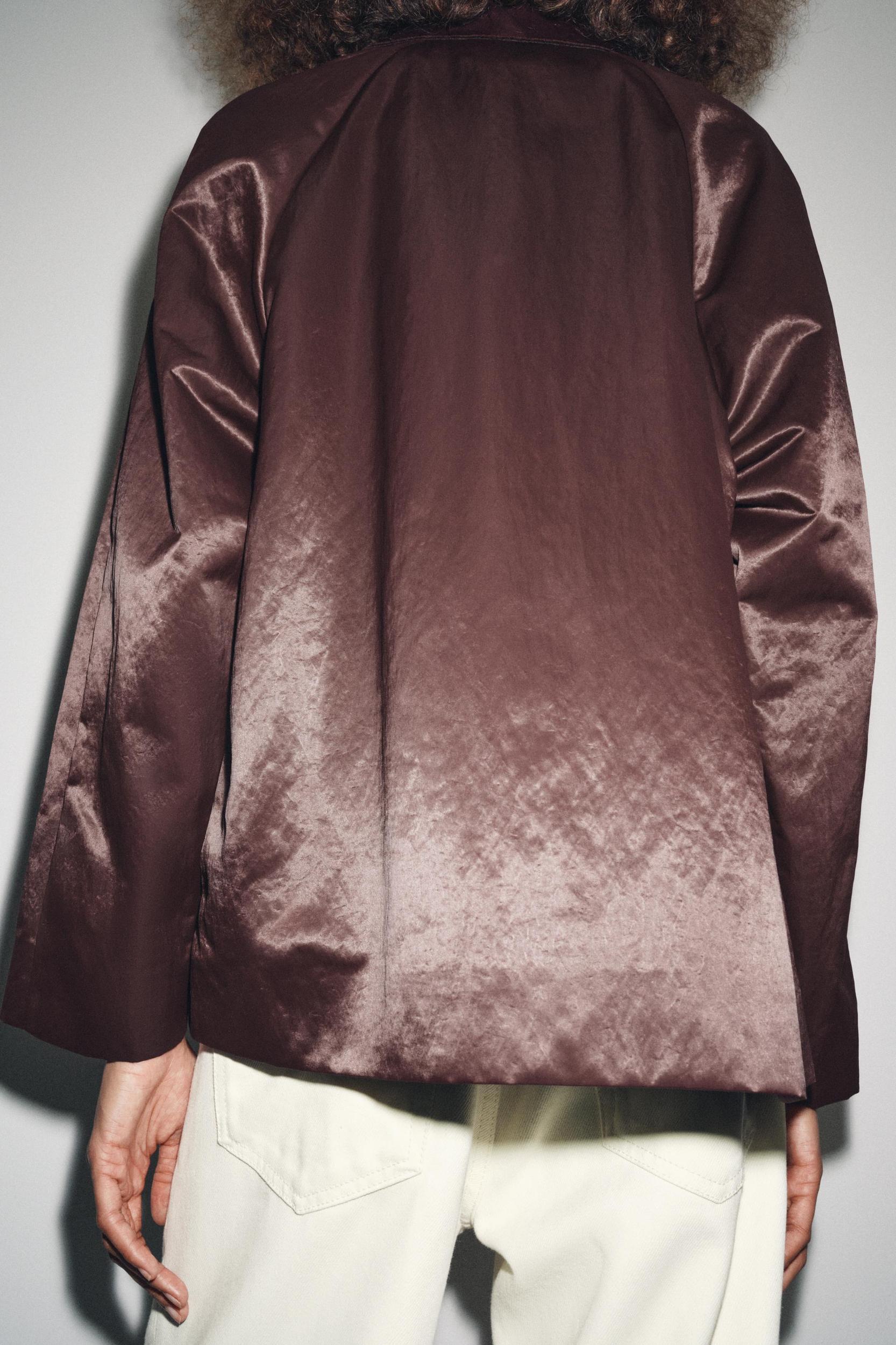 ZW COLLECTION SATIN JACKET Product Image