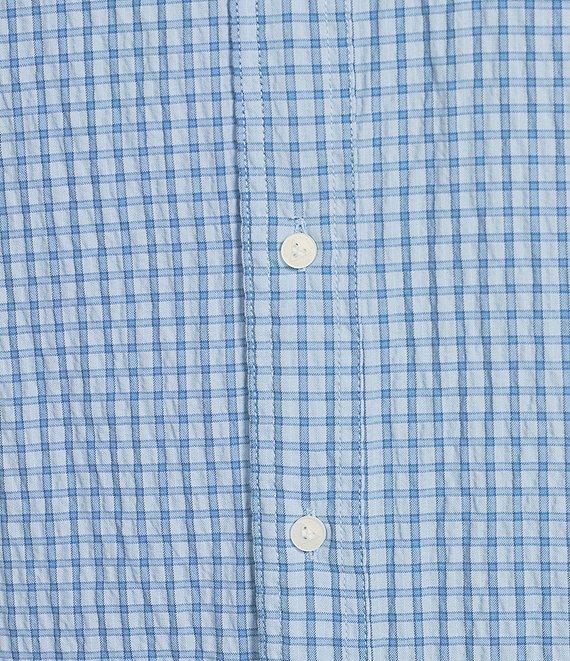 Cremieux Blue Label Performance Stretch Check Seersucker Short Sleeve Woven Shirt Product Image