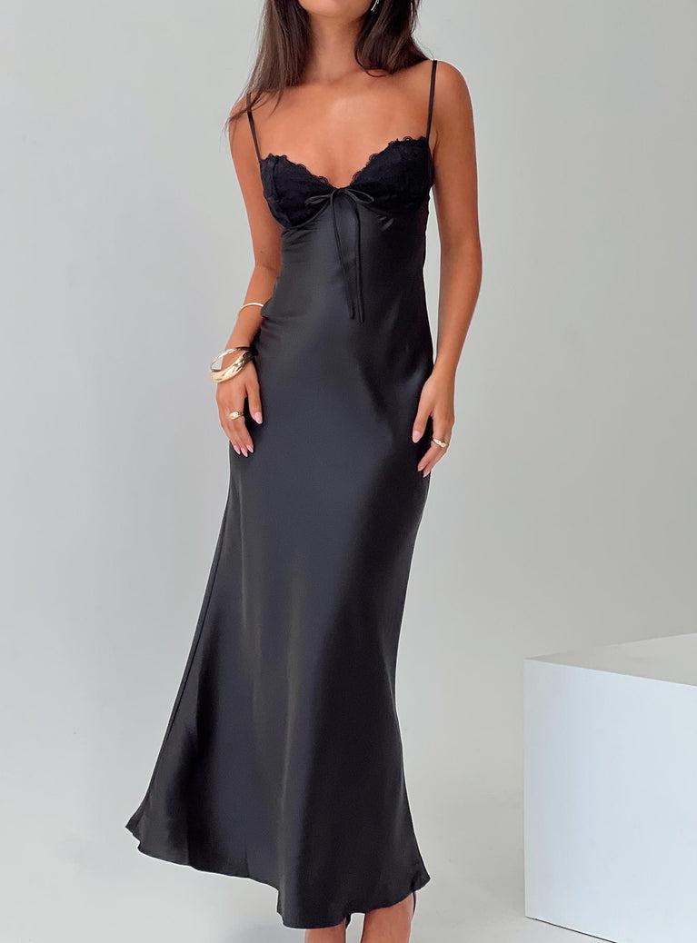 Fadyen Bias Cut Maxi Dress Black Product Image