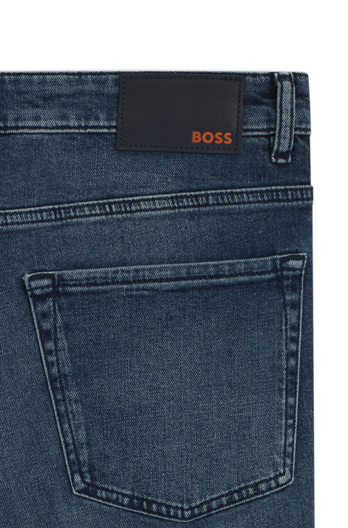 Maine Pure-blue regular-fit jeans in comfort-stretch denim Product Image