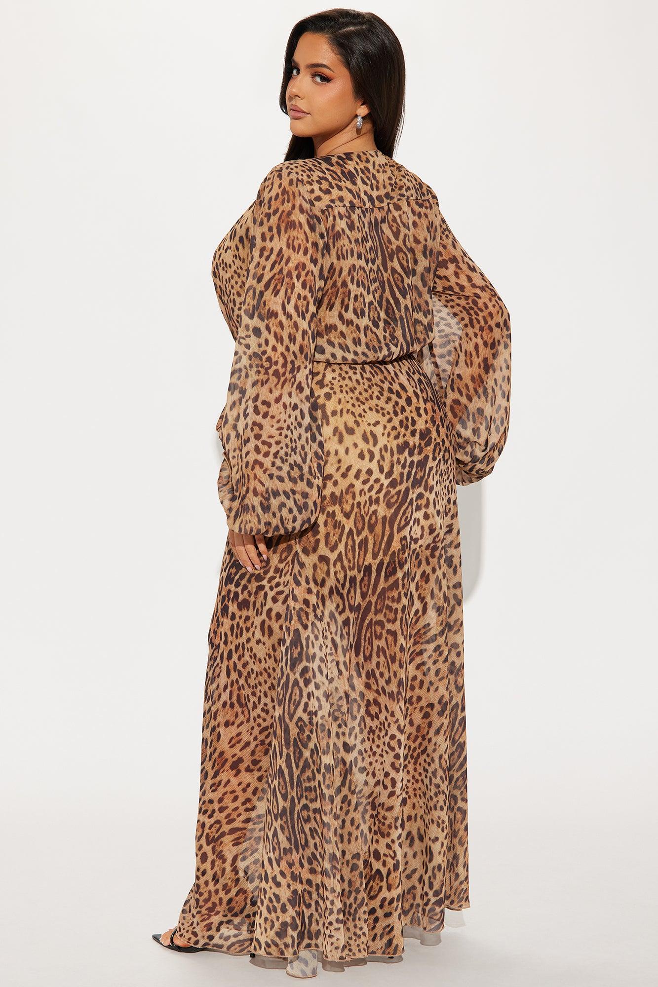 Allison Leopard Maxi Dress - Leopard Product Image